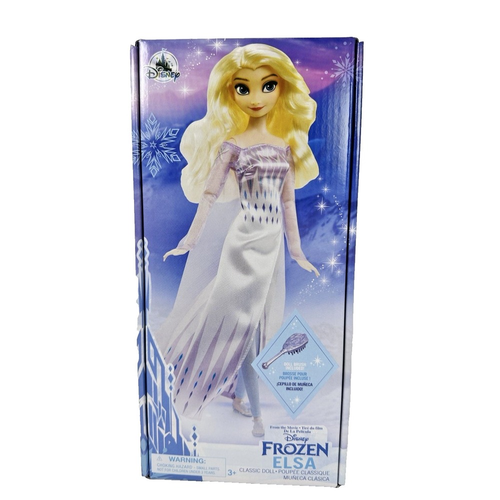 Disney Frozen Elsa Classic Doll Brush Included Disney Store New in Box